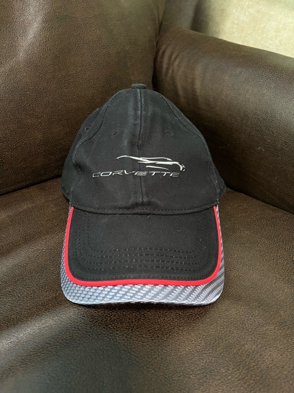 Black Red-Trim Performance Baseball Cap